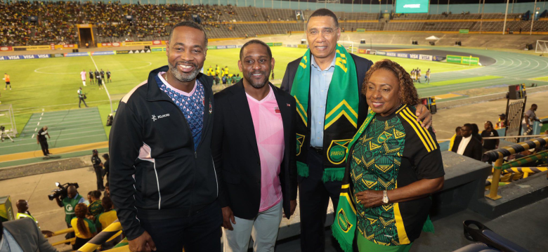 Premier and Minister Attend World Cup Qualifier