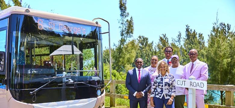the new bus service to Gates Fort, Cut Road, St. George’s